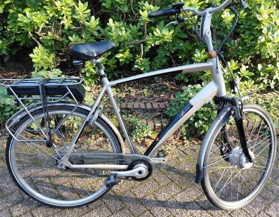 electrische herenfiets hoog sparta emotion c3. 8 versnelling, 59 cm of meer, Ophalen, Gebruikt, Sparta