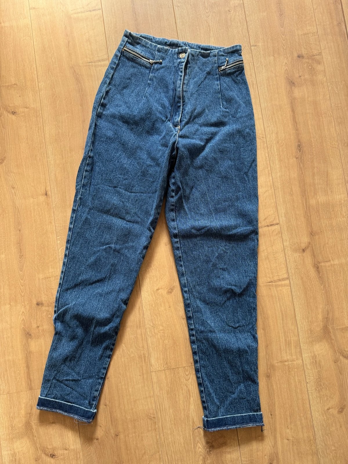 Vintage Brams Paris spijkerbroek - Maat S, Blauw, Ophalen of Verzenden, Maat 36 (S), Lang