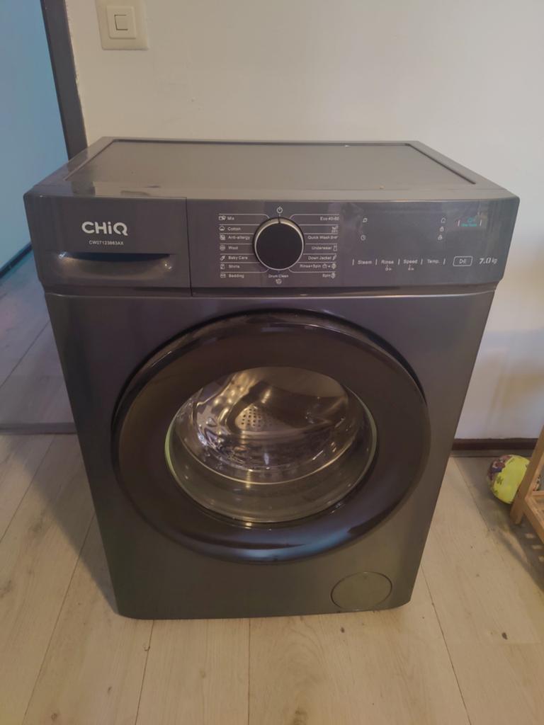 CHIQ Voorlader Wasmachine 7kg - Zo goed als nieuw, Witgoed en Apparatuur, Wasmachines, Ophalen, 6 tot 8 kg, Minder dan 1200 toeren