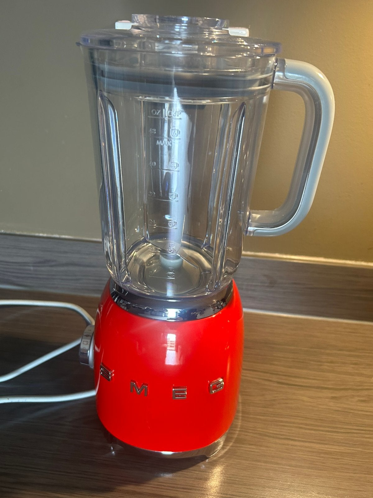 SMEG Blender Rood BLF01 – Retro Design Blender 1,5L, Witgoed en Apparatuur, Blenders, Ophalen of Verzenden, Zo goed als nieuw