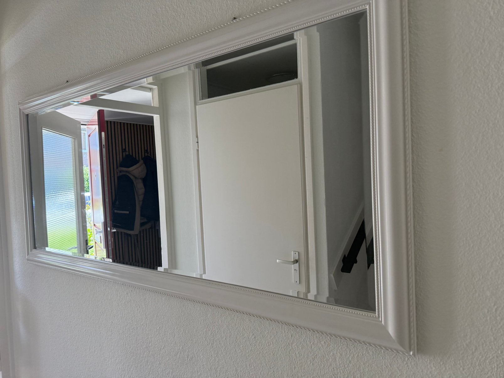 In Nette staat spiegel 162cm bij 71cm, Huis en Inrichting, Woonaccessoires | Spiegels, Ophalen, 125 cm of meer, Zo goed als nieuw