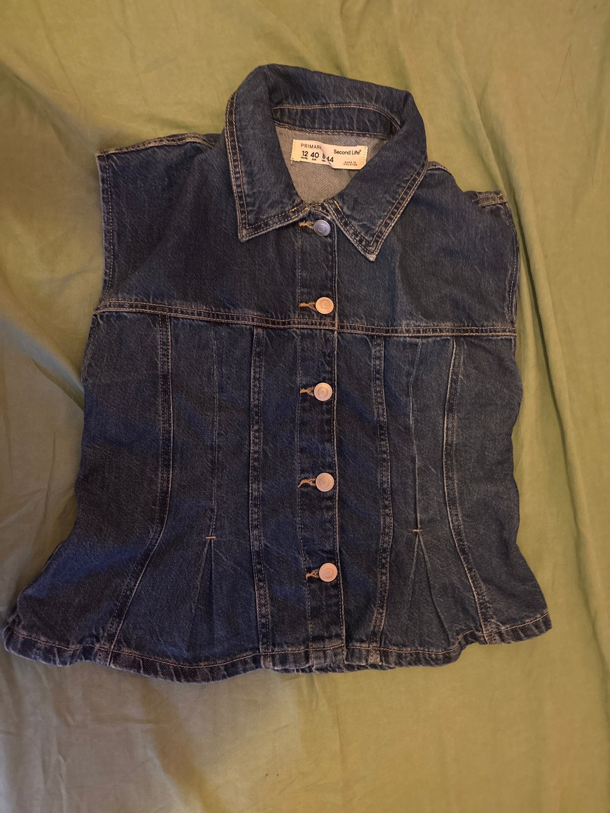 Primark spijkergiletje - Zo goed als nieuw, Kleding | Dames, Ophalen of Verzenden, Zo goed als nieuw, Blauw, W30 - W32 (confectie 38/40)