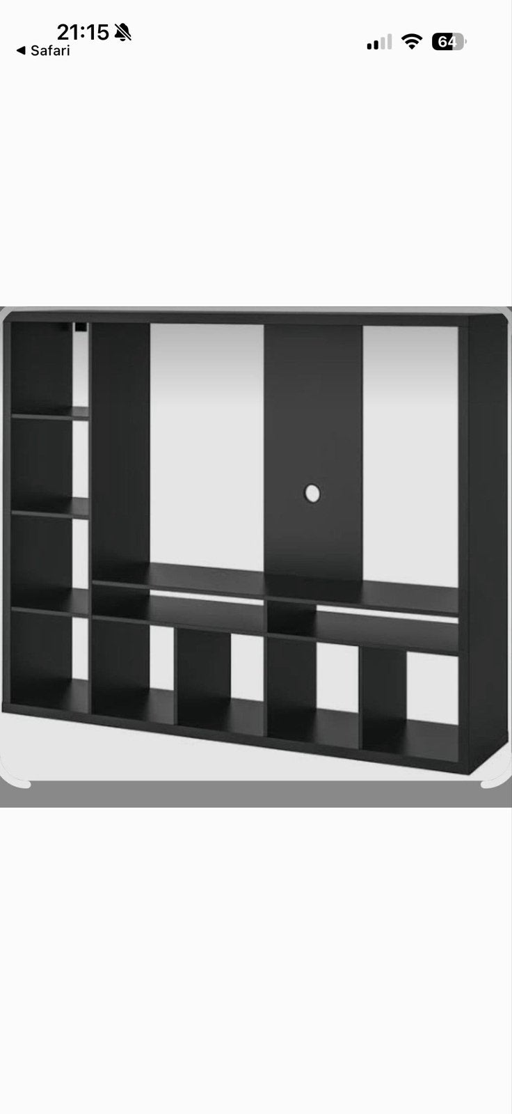 Ikea Lappland TV-meubel - Zwart, Ophalen, Gebruikt, 100 tot 150 cm, 150 tot 200 cm