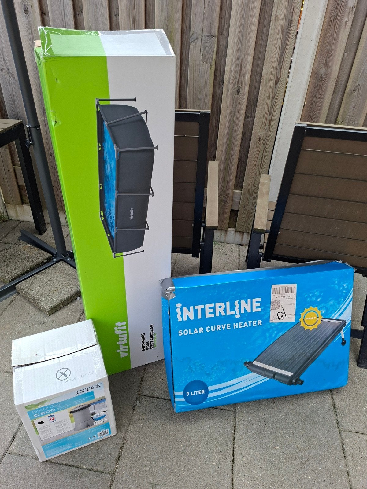 Virtufit zwembad met filterpomp en verwarming , 120 euro !!, Ophalen, Minder dan 80 cm, Minder dan 200 cm, Opzetzwembad