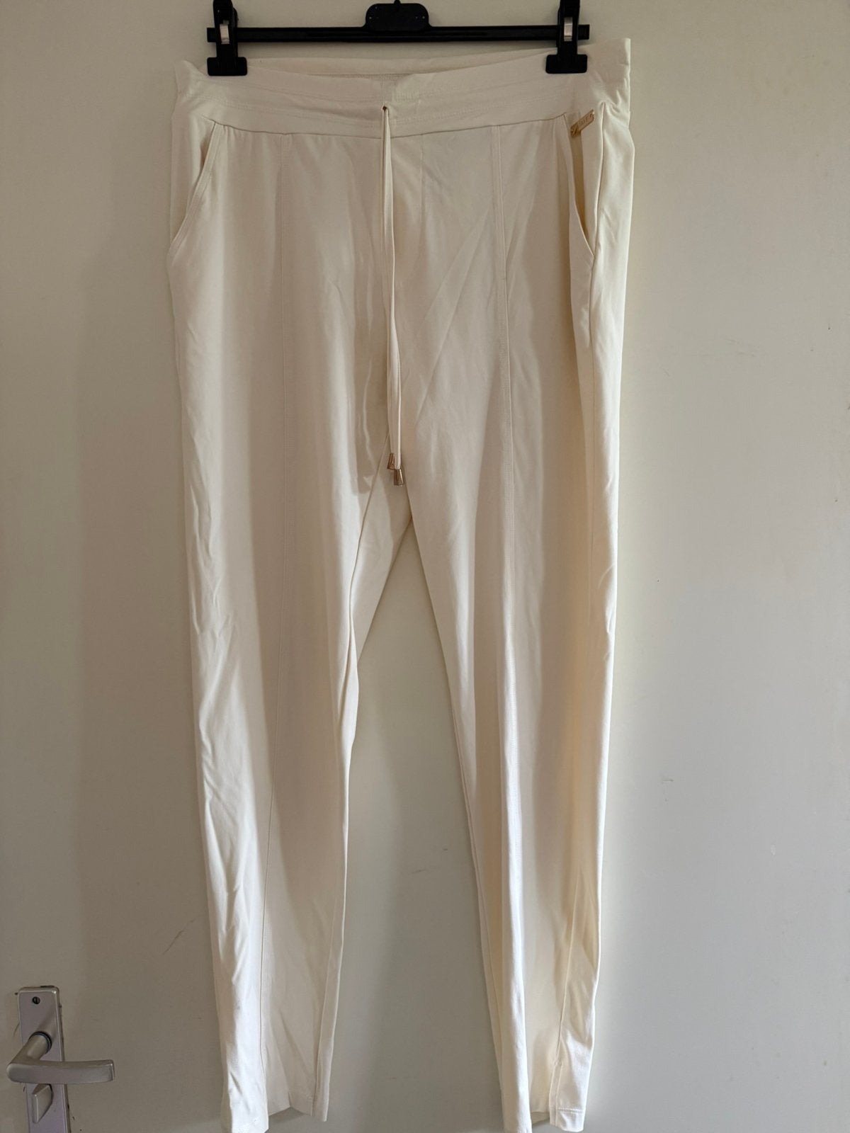 Aime Broek maat L Travelstof, Verzenden, Wit, Maat 42/44 (L), Nieuw
