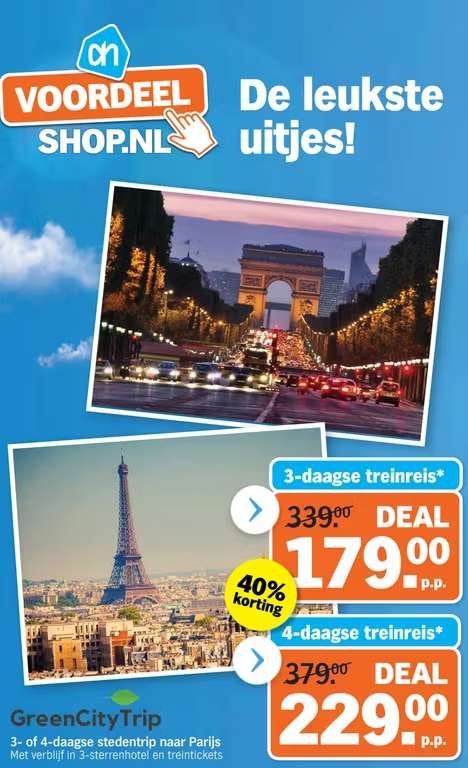 4 daagse stedentrip Parijs incl trein, 2 personen, Tickets en Kaartjes, Twee personen, 3 overnachtingen of meer