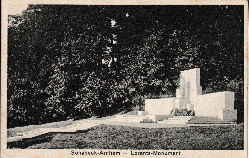 ARNHEM-SONSBEEK - LORENTZ  MONUMENT, Ophalen of Verzenden, 1920 tot 1940, Gelopen, Gelderland
