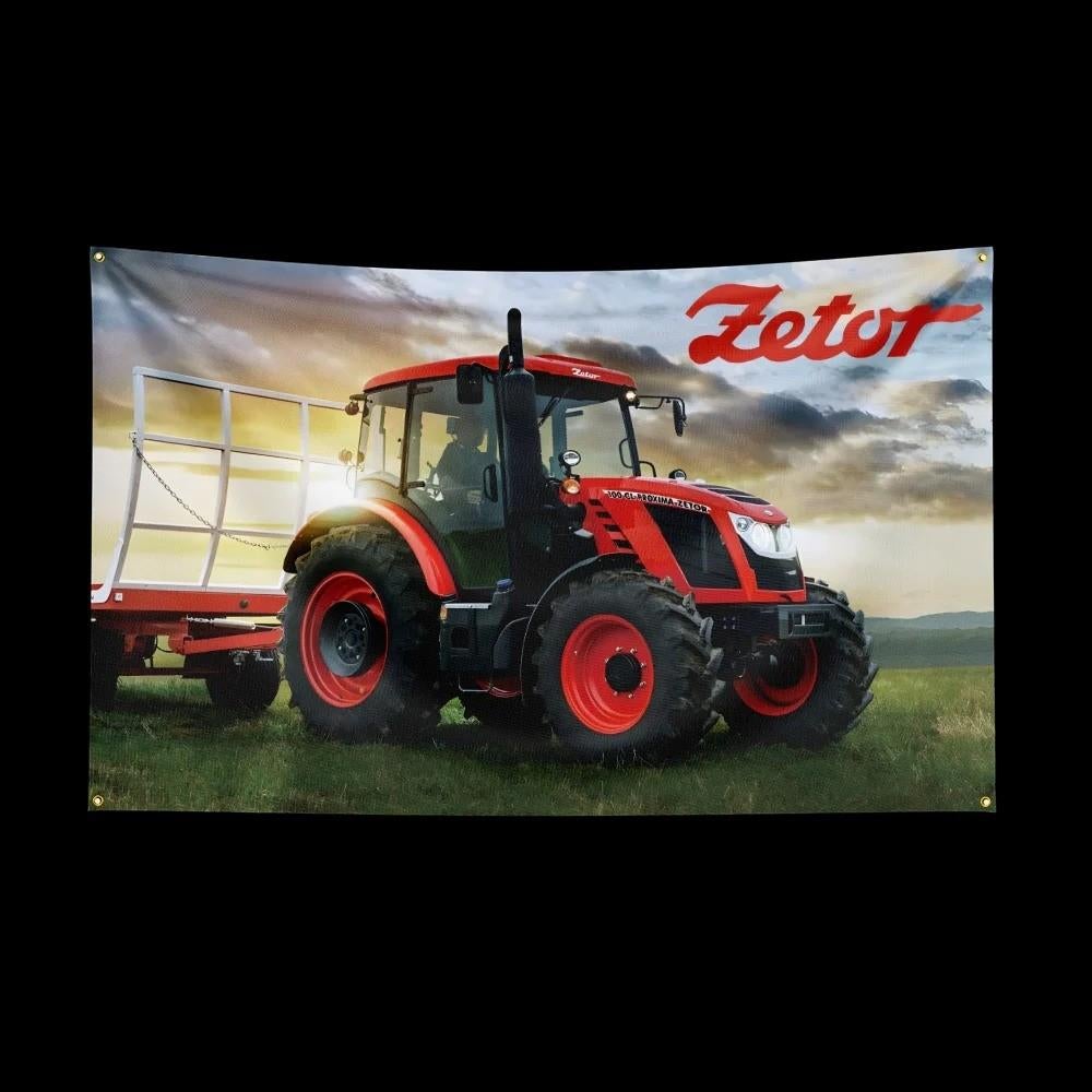 Grote vlaggen Zetor (150x90cm), Ophalen of Verzenden, Nieuw