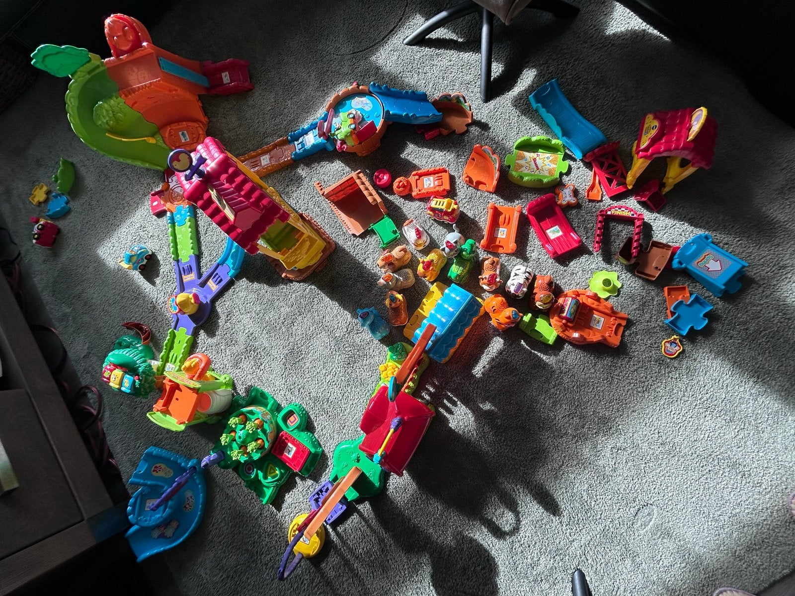 VTech Toet Toet Auto's en Zoef Zoef Dieren Speelset, Ophalen, Gebruikt, Overige typen, Met licht