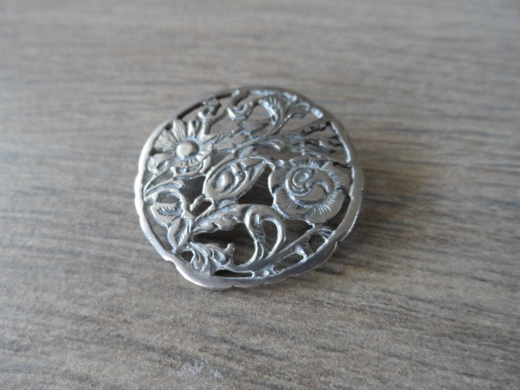 Zilveren broche 925., Ophalen of Verzenden, Zilver