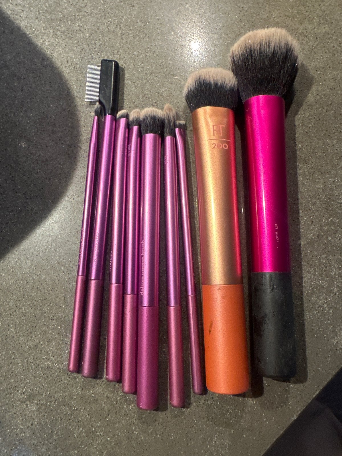Make-up kwasten set - Real Techniques en meer, Gebruikt, Gehele gezicht, Ophalen of Verzenden, Roze