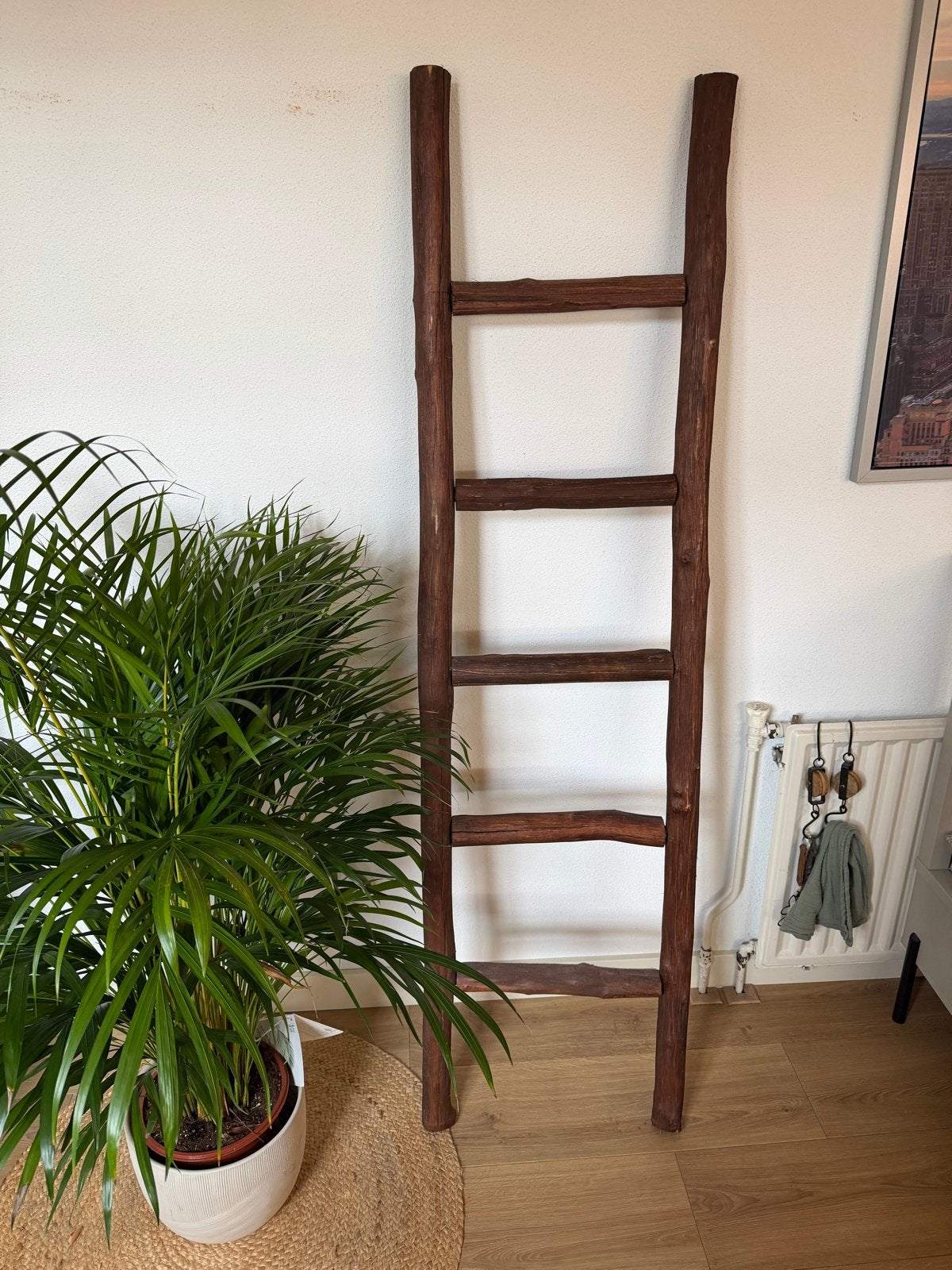 Decoratieve houten ladder - Rustieke sfeer, Ophalen, Gebruikt, Ladder, 2 tot 4 meter