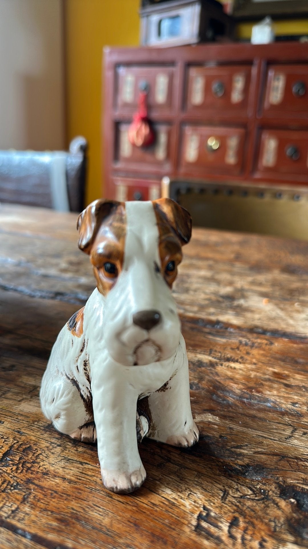 Beeldje Foxterrier, Ophalen of Verzenden, Zo goed als nieuw, Dier
