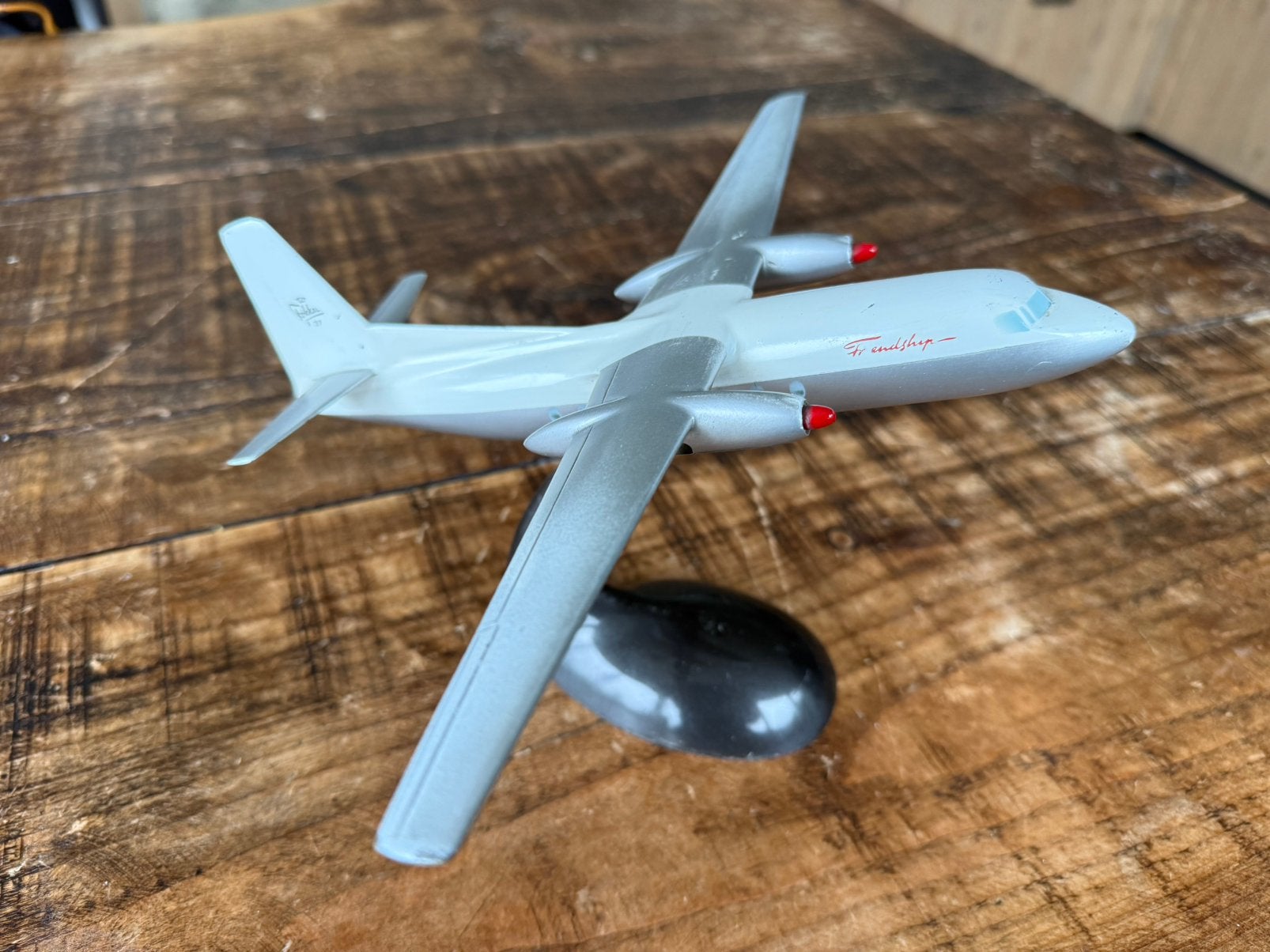 Metalen F-27 Verkuyl schaal 1/100, Ophalen, Gebruikt, Schaalmodel