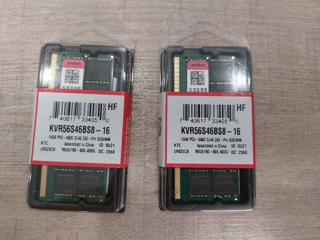NIEUW Kingston ValueRAM (2x16GB) KVR56S46BS8-16 incl. BTW, Stratus House, IDA College Park, Blanchardstown Rd North, Dublin D15 PEC4, Ierland