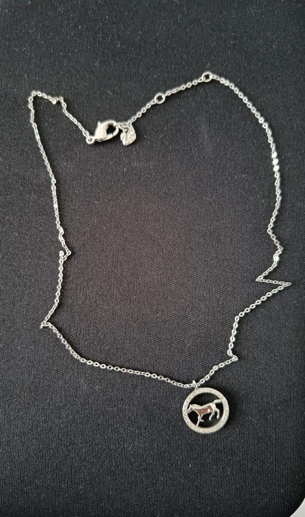 Swarovski ketting met paardenhanger en kristallen, Sieraden, Tassen en Uiterlijk, Kettingen, Ophalen of Verzenden