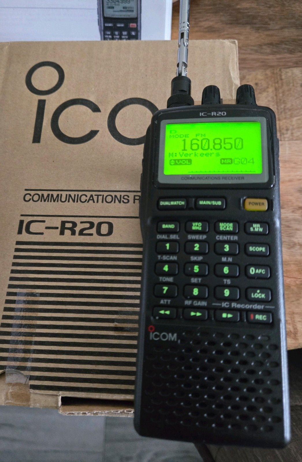 Icom IC-R20 communicatie ontvanger met Butel softwarekey, Telecommunicatie, Zenders en Ontvangers, Ophalen of Verzenden, Zo goed als nieuw