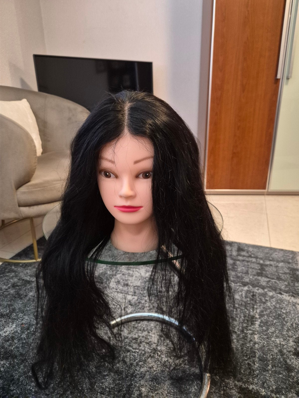 Lace wig echt haar zwart, Ophalen, Nieuw, Pruik of Haarverlenging