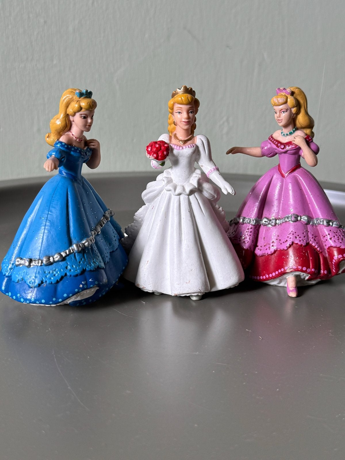 Set van 3 prinsessenbeeldjes - Disney figuren, Ophalen of Verzenden, Gebruikt