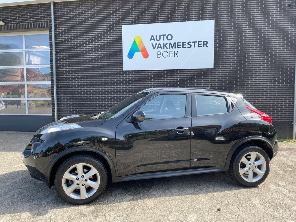 Nissan Juke 1.6I 86KW ACENTA / TREKHAAK, Voorwielaandrijving, Stof, Zwart, 4 cilinders