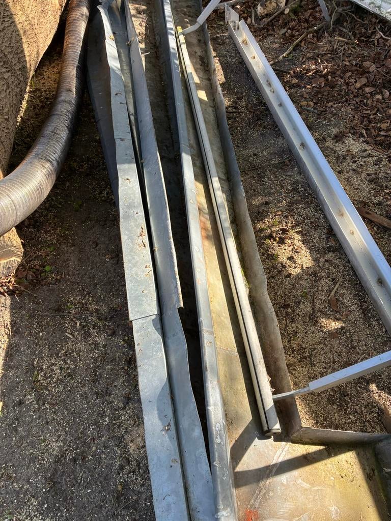 Zinken dakgoot - 20 meter, Doe-het-zelf en Verbouw, Buizen en Afvoer, Ophalen, Gebruikt, 6 meter of meer, Zink
