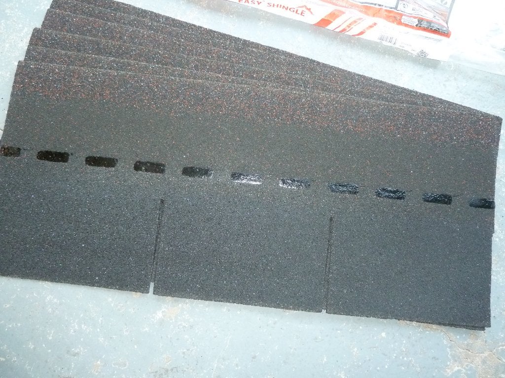 Iko easy bitumen recht dakshingles zwart (6 stuks), Steen of Klei, Zwart, Nieuw, Ophalen of Verzenden