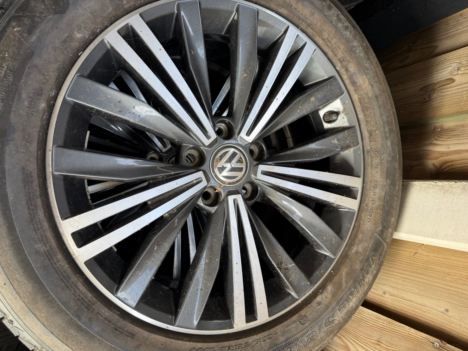 Originele VW Tiguan velgen ET43 7J 5x112, Auto-onderdelen, Banden en Velgen, Ophalen, 18 inch, Velg(en), Personenwagen