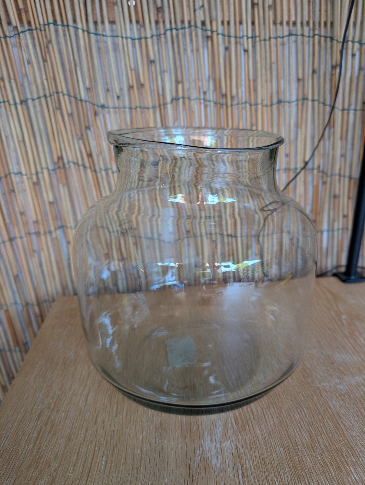 Grote glazen vaas van gerecycled glas - Mica Decorations, Transparant, Ophalen of Verzenden, Gerecycled glas, Glas