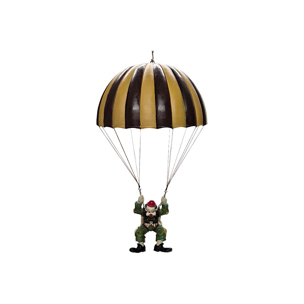 Clown aan parachute in de stijl van Allan Agohob, 20e eeuw, Antiek en Kunst, Ophalen of Verzenden