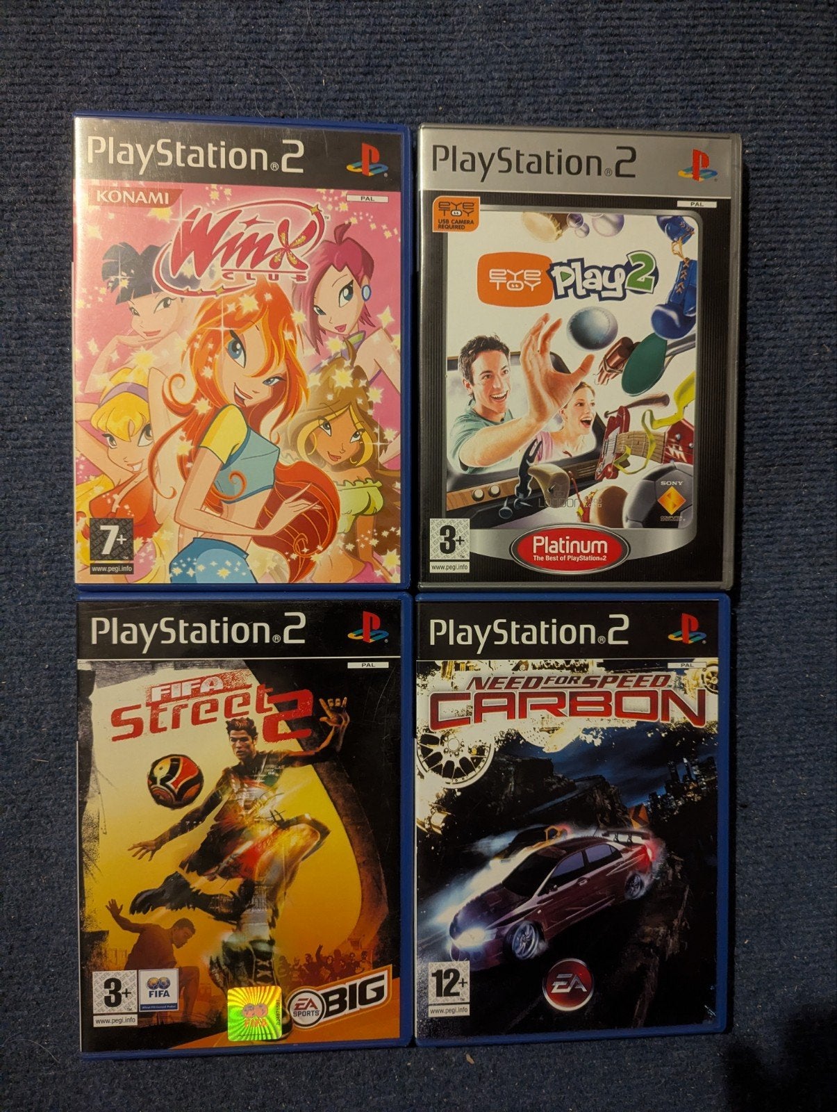 PS2 Games o.a. Winx Club, Need for Speed Carbon, Fifa street, Spelcomputers en Games, 1 speler, Ophalen of Verzenden, Gebruikt