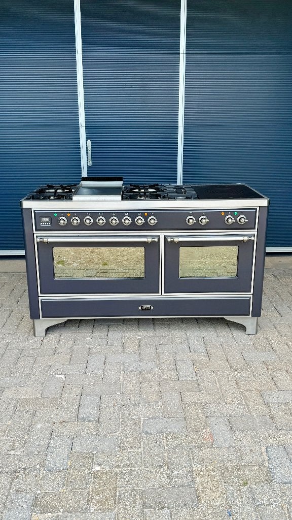 Boretti Gasfornuis 150 cm breed, Witgoed en Apparatuur, Fornuizen, Ophalen, Warmhoudplaat, 60 cm of meer, Zo goed als nieuw