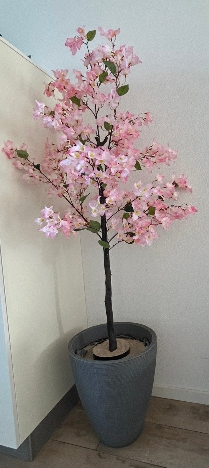 Grijze bloempot, Tuin en Terras, Kunststof, Gebruikt, 40 tot 70 cm, Ophalen