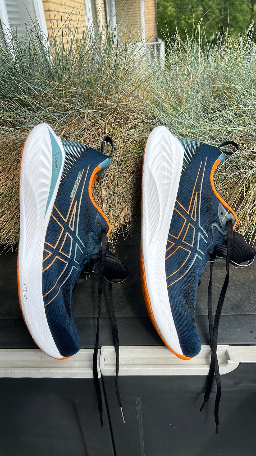Asics Gel Cumulus 25 hardloopschoenen mt 46,5, zgan, Sport en Fitness, Loopsport en Atletiek, Zo goed als nieuw, Hardloopschoenen