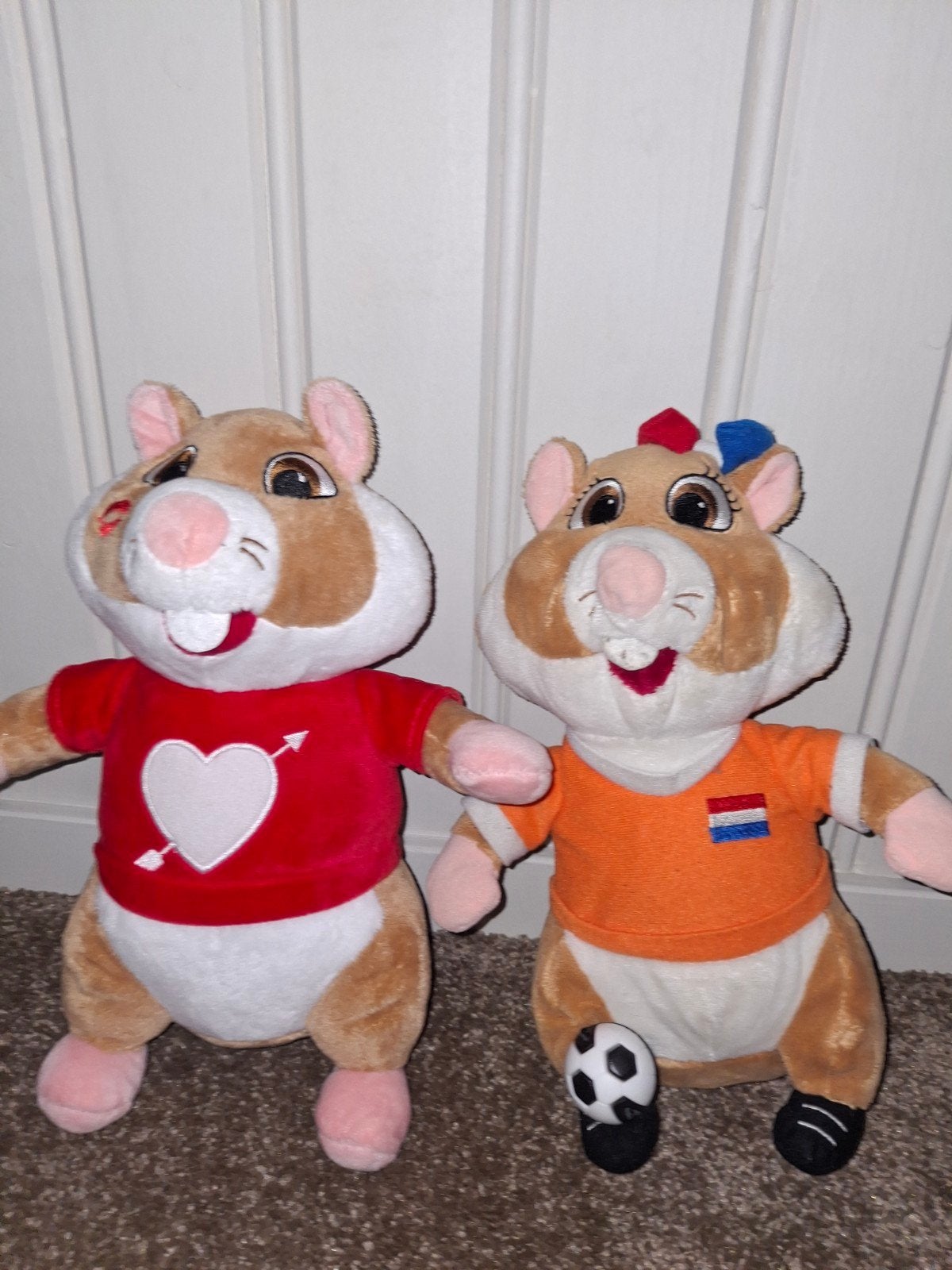 Albert Heijn Hamster Knuffels - Voetbal en Valentijn, Albert Heijn, Hamster, Ophalen of Verzenden, Zo goed als nieuw