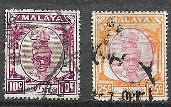 MALEISISCHE STATEN-PERAK 1950, Ophalen of Verzenden, Gestempeld, Zuidoost-Azië