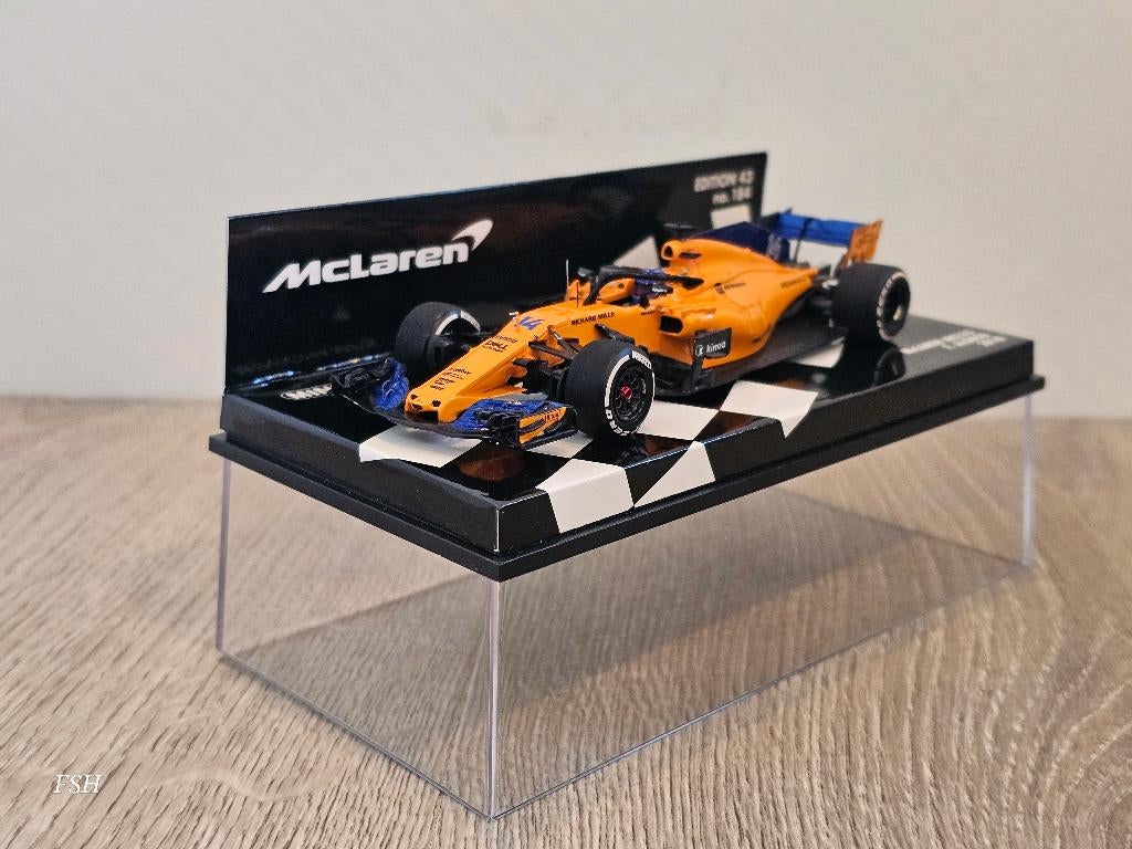 McLaren MCL33, Fernando Alonso # 14, 2018. *NIEUWSTAAT*, Ophalen of Verzenden, Zo goed als nieuw, Auto, MiniChamps