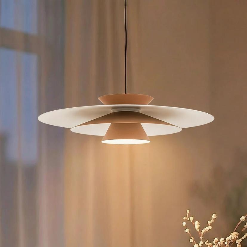 Nieuw!! Lucande LED Hanglamp Kaki/Wit - Modern & Stijlvol, Ophalen of Verzenden, Nieuw, Metaal