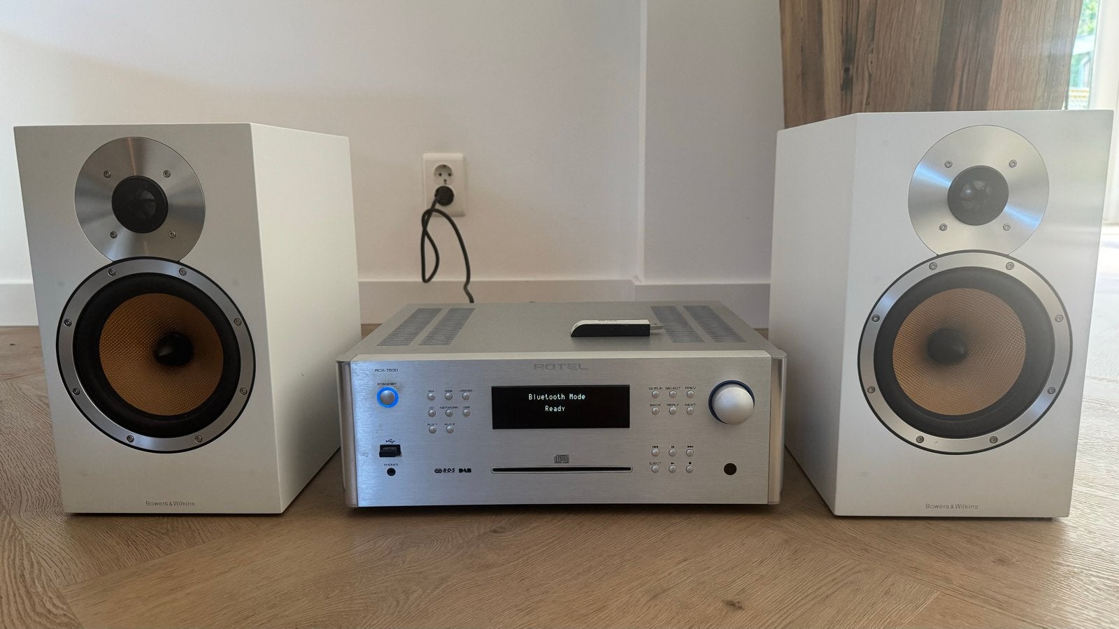 Rotel RCX-1500 met Bowers & Wilkins CM5 speakers, Losse componenten, Zo goed als nieuw, Cd-speler, Ophalen