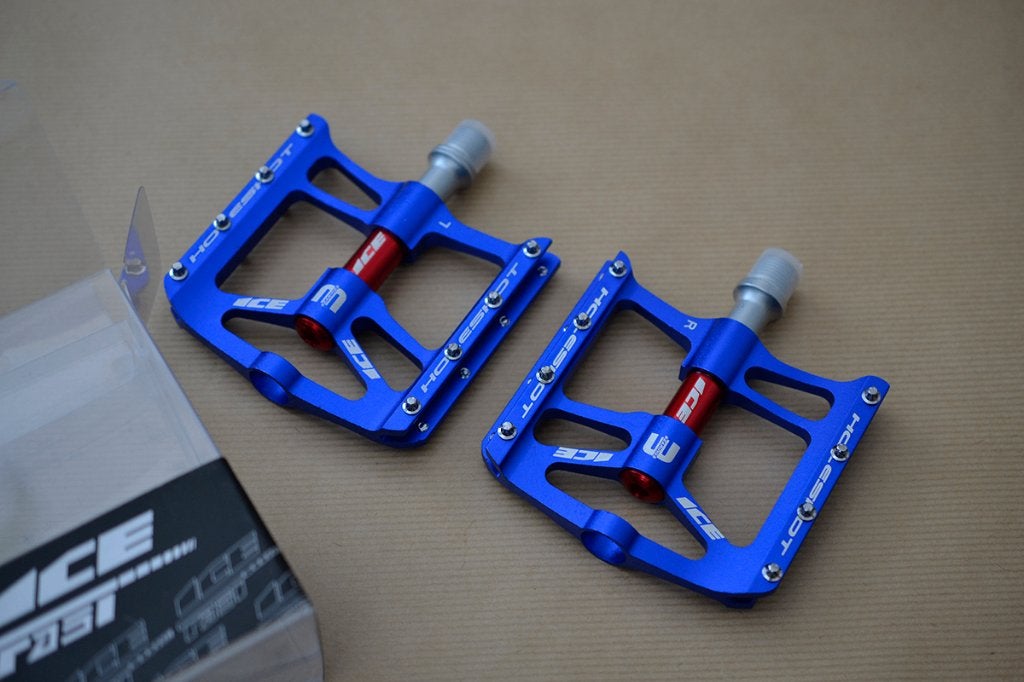 ICE Holeshot flatpedals mtb/bmx, BMX, Zo goed als nieuw, Aluminium, Ophalen