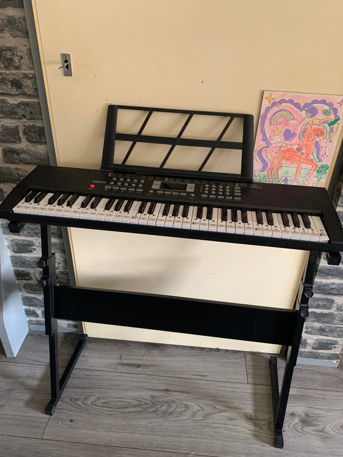 Keyboard piano Pixmy mp20/mp20-c, 61 toetsen, Zo goed als nieuw, Met standaard, Ophalen