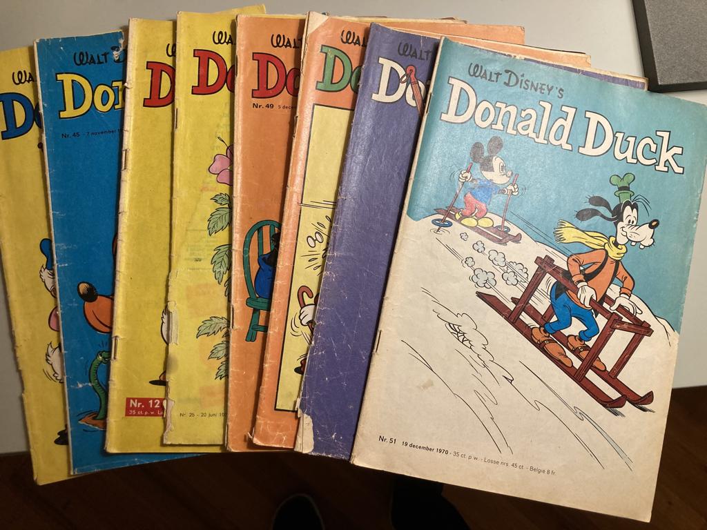 Donald Ducks losse nummers jaren 1970, Meerdere stripboeken, Verzenden, Gelezen