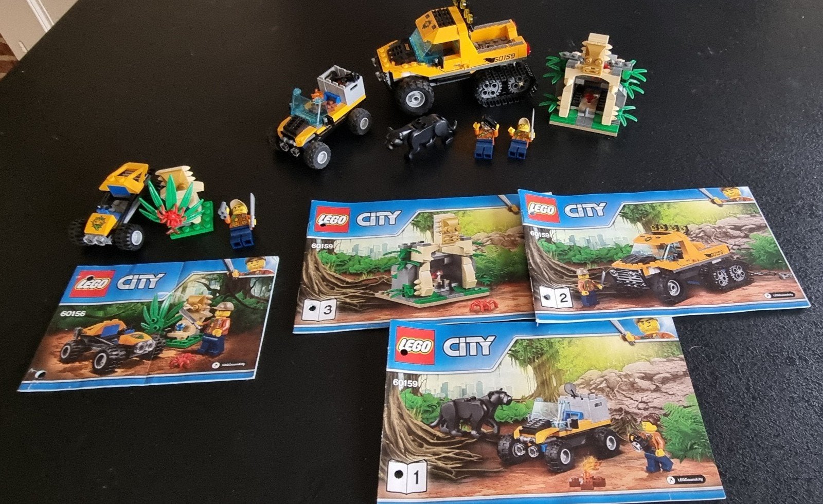Lego City Jungle Explorers sets 60156 en 60159, City, Inclusief instructies, Lego, Ophalen of Verzenden
