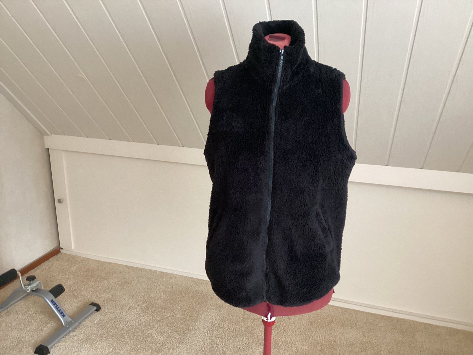 Zwarte teddy gilet - Maat xl, Kleding | Dames, Ophalen of Verzenden, Zo goed als nieuw, Maat 42/44 (L), Zwart