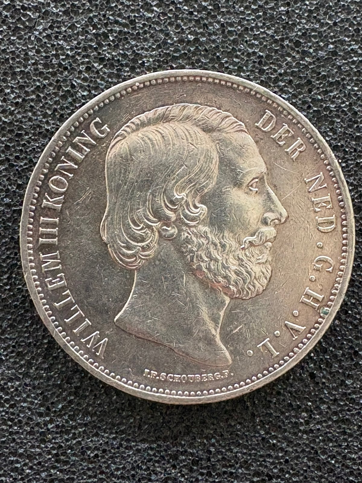 Rijksdaalder 1868, Verzenden, Koning Willem III, 2½ gulden