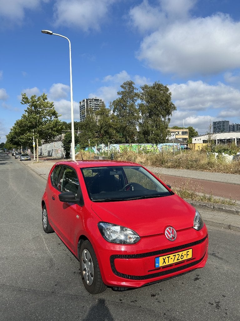 Volkswagen up! 1.0 44KW 2013 Rood, Voorwielaandrijving, Euro 5, Stof, Particulier