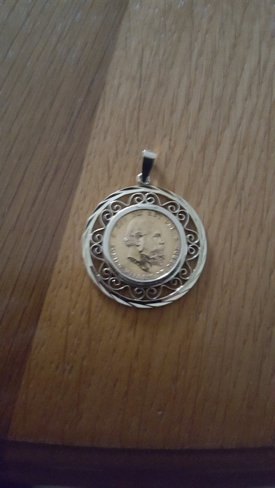 Gouden Tientje Willem III 1877 in gouden rand, Ophalen of Verzenden, Gebruikt, Goud, Goud