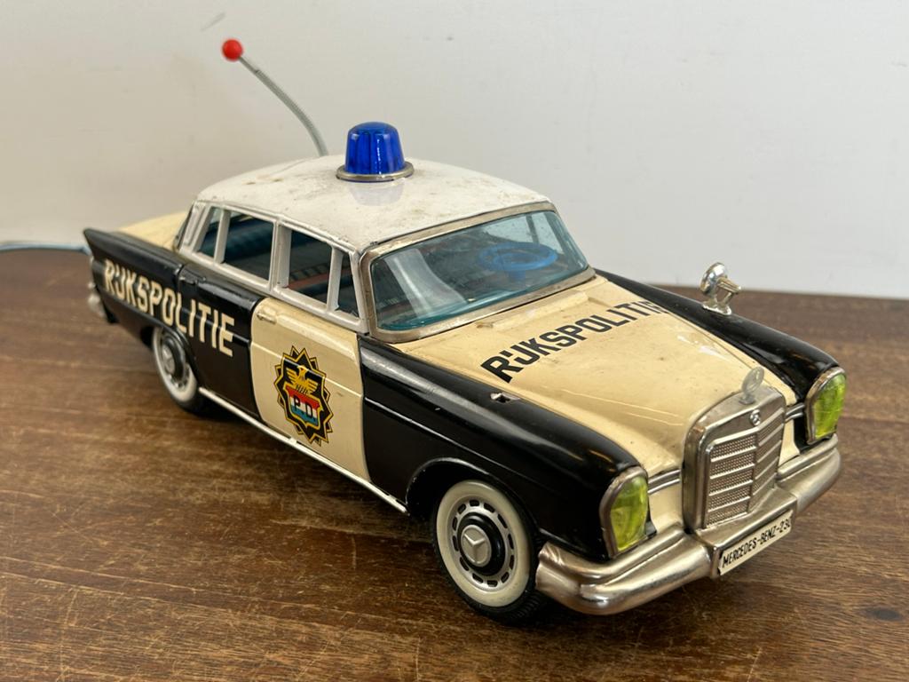 Ichiko Blikken Mercedes-Benz 230 Rijkspolitie made in Japan, Ophalen of Verzenden