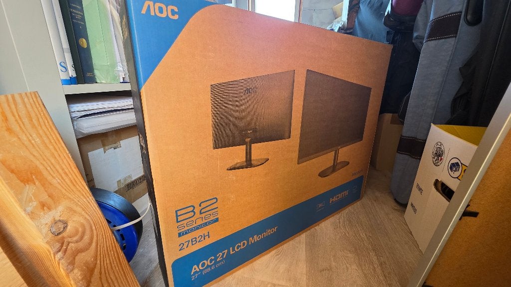 AOC Beeldscherm 27" nieuw in de doos, Computers en Software, Monitoren, Ophalen, In hoogte verstelbaar, HDMI, AOC P
