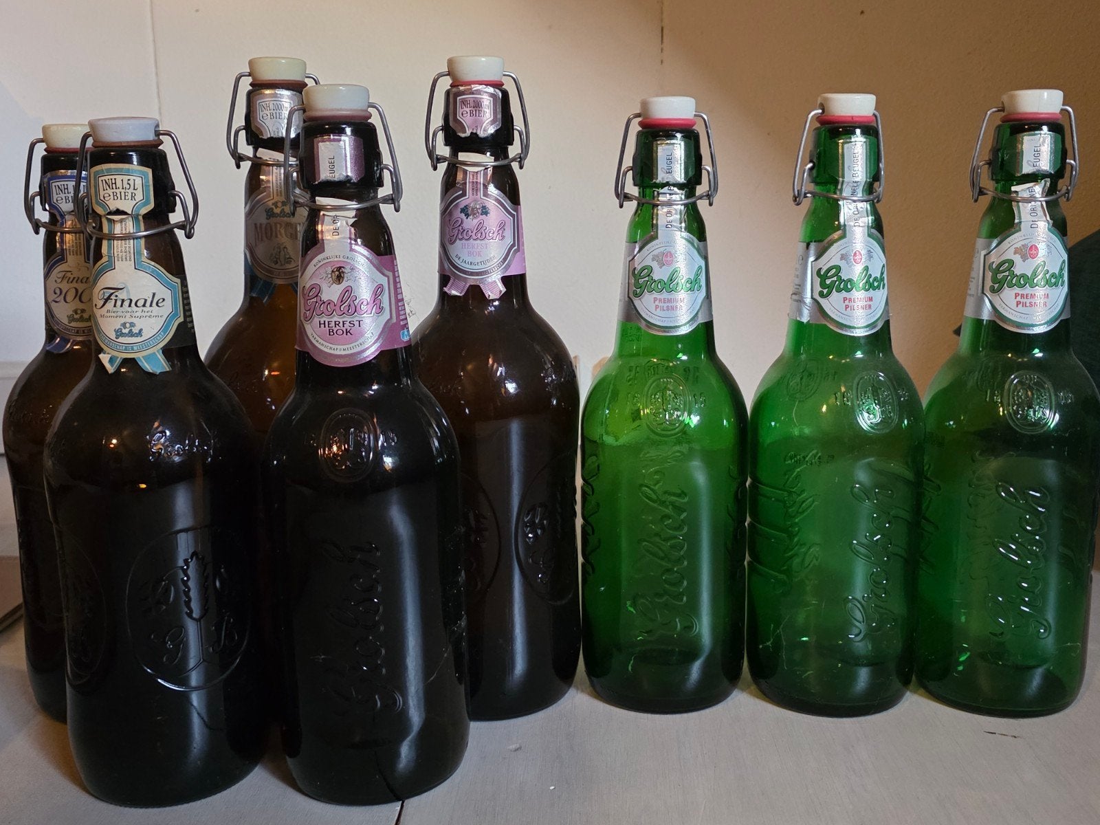 Oude Grolsch beugels, Ophalen, Grolsch