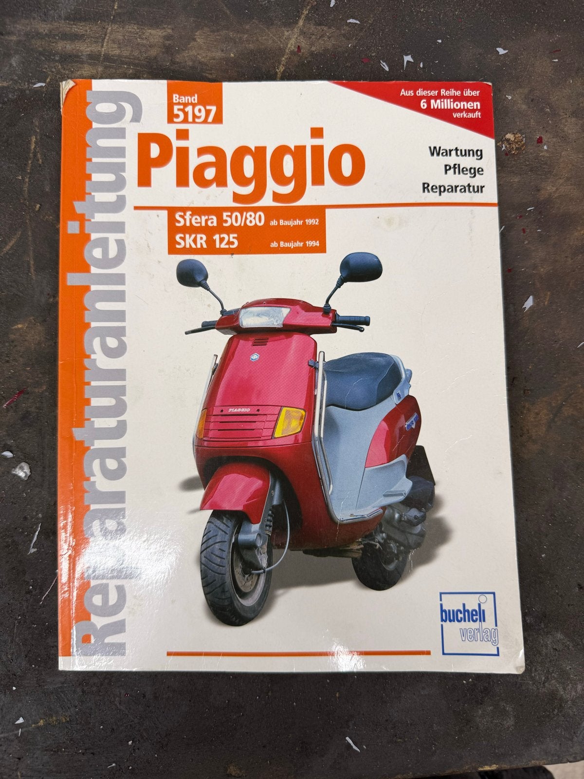 Piaggio SKR / Skipper 125cc Origineel Boekje, Ophalen of Verzenden, Gebruikt, Overige typen, Piaggio